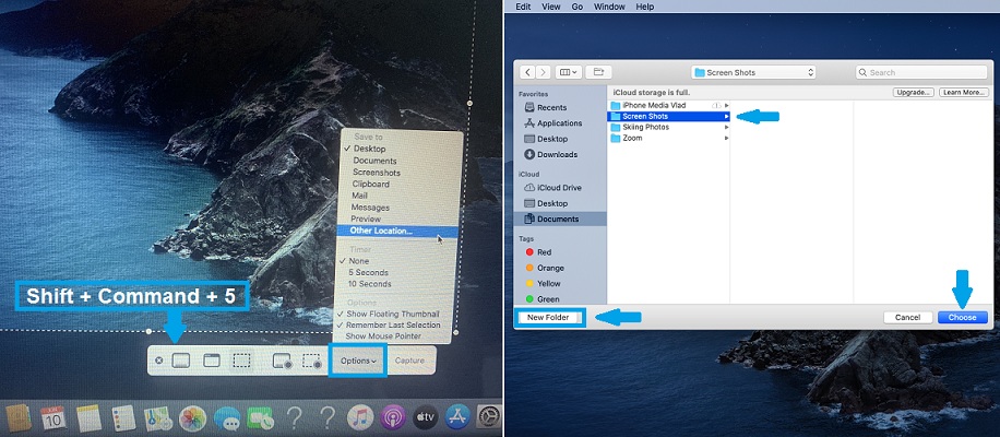 change the default location for screenshots mac